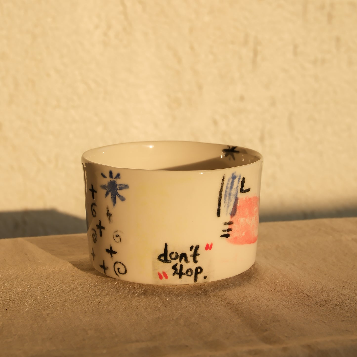 'Dont Stop' Handmade İkili Kupa Seti